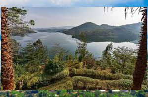 view of lake kivu in rwanda